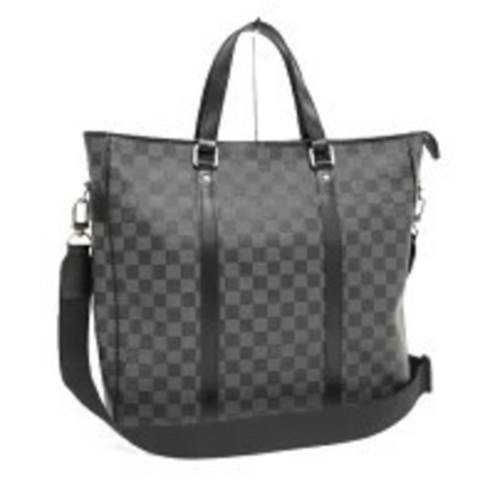 LOUIS VUITTON Tadao Damier Graphite Black Tote Bag